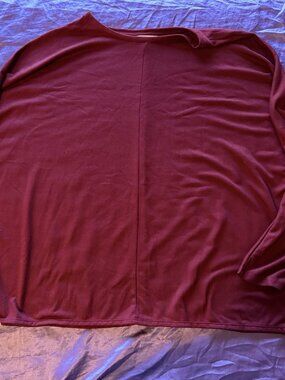 Time and Tru Red Sweater XXL 22 Long Sleeve Crew Neck Plus Size